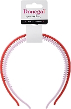 Hair Hoop, 2 pcs, pink + red - Donegal FA-5603 — photo N1