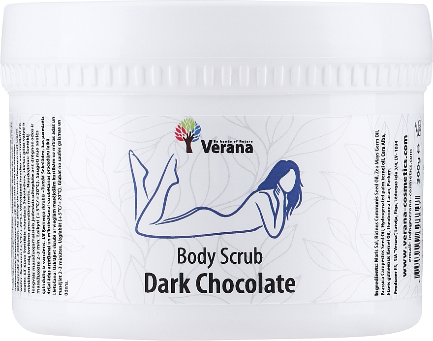 Dark Chocolate Body Scrub - Verana Body Scrub Dark Chocolate — photo N2