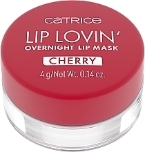 Lip Mask - Catrice Lip Lovin' Overnight Lip Mask Cherry Pop — photo N2