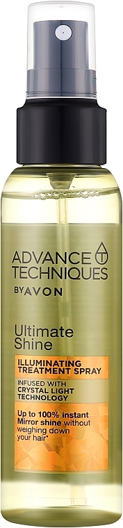 Hair Shine Serum - Avon Advance Techniques Ultimate Shine Illuminating Booster Spray — photo N1