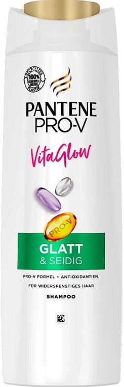 シャンプー - Pantene Pro-V Vita Glow Glatt & Seidig Shampoo — photo N1