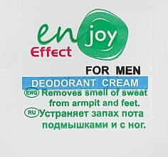 GIFT! Eco Cream Deodorant - Enjoy & Joy For Man Deodorant Cream (sample) — photo N1