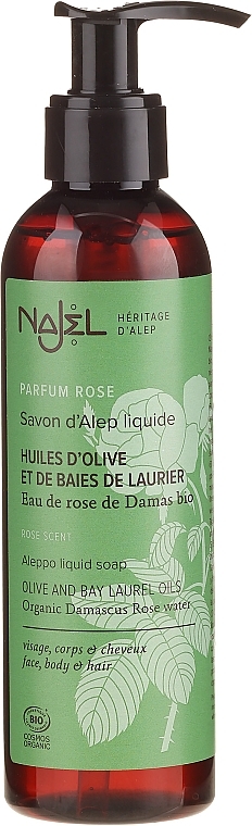 Liquid Soap - Najel Aleppo Soap With Damask Rose — photo N1