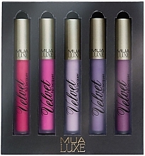 Fragrances, Perfumes, Cosmetics Lipstick Set - MUA Luxe Velvet Lip Lacquer Set Matte Finish (lip/lacquer/5x2.8ml)