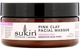 Fragrances, Perfumes, Cosmetics Pink Clay Mask for Sensitive Skin - Sukin Pink Clay Facial Masque