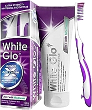 Set - White Glo (toothpaste/100ml + toothbrush) — photo N1