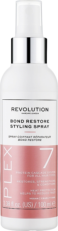 Styling Spray - Makeup Revolution Plex 7 Bond Restore Styling Spray — photo N1