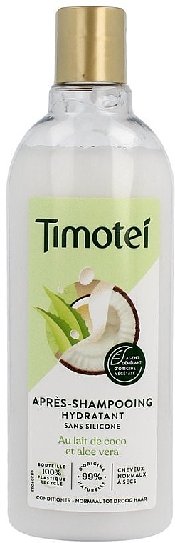 Moisturizing Conditioner for Thin & Dry Hair - Timotei Coco & Aloe Vera — photo N1