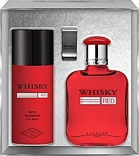 Fragrances, Perfumes, Cosmetics Evaflor Whisky Red For Men - Set (edt/100ml+deo/spray150ml+money/clip)