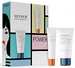 Fragrances, Perfumes, Cosmetics Combination Skin Set with Hyaluronic Emulsion - Skeyndor Power Look (emulsio/25ml + eye/cr/15ml)