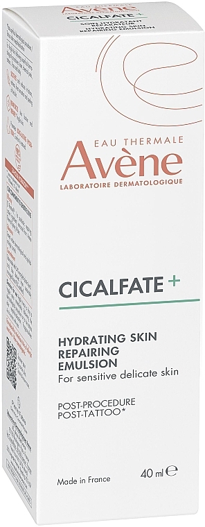 Moisturising Regenerating Emulsion - Avene Eau Thermale Cicalfate+ Hydrating Skin Repairing Emulsion — photo N10