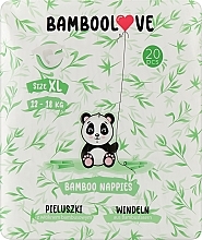 Fragrances, Perfumes, Cosmetics Bamboo Diapers, XL (12-18 kg), 20 pcs - Bamboolove