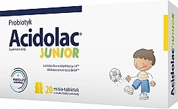 Kids Probiotic  Dietary Supplement - White Chocolate Flavour - Polpharma Acidolac Junior — photo N1