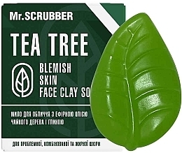 Fragrances, Perfumes, Cosmetics Face & Body Soap with Tea Tree Oil - Mr.Scrubber Blemish Skin Face Clay Soap Tea Tree