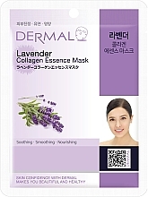 Fragrances, Perfumes, Cosmetics Collagen Sheet Face Mask with Lavender - Dermal Lavender Collagen Essence Mask