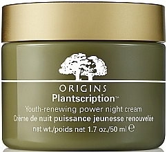 Fragrances, Perfumes, Cosmetics Anti-Aging Night face Cream - Origins Plantscription Youth Renewing Power Night Cream