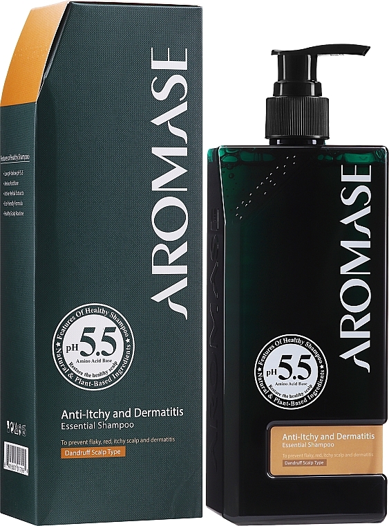 Anti-Dandruff Essential Shampoo for All Hait Types - Aromase Anti-Itchy And Dermatitis Essential Shampoo — photo N4