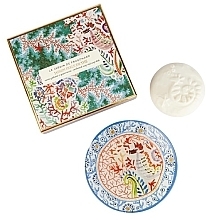 Fragonard Jasmin Perle De The - Kit (soap/150g + soap/dish/1pc) — photo N1