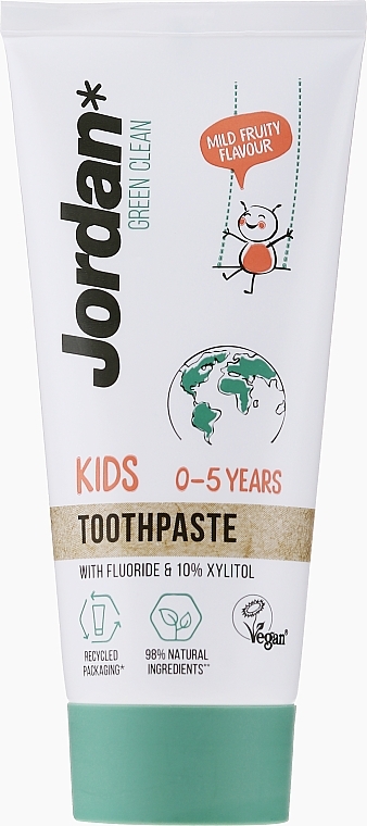 Kids Toothpaste, 0-5 yr - Jordan Green Clean Kids — photo N1