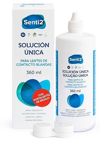 Lenses Sterile Isotonic Aqua Solution - Senti2 Solucion Unica Para Lentes — photo N1