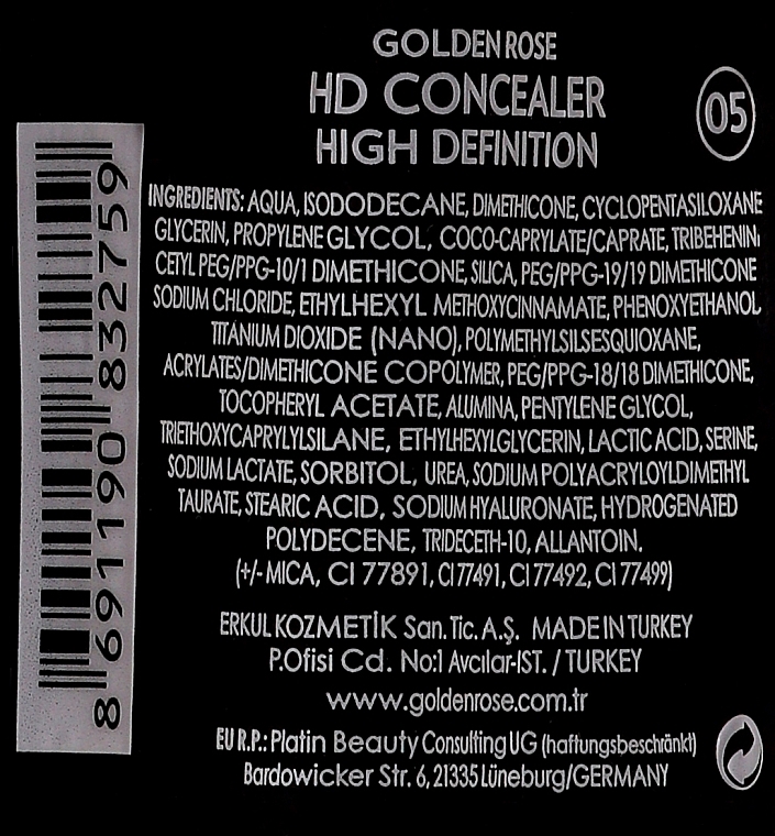 Face Concealer - Golden Rose HD Concealer High Definition — photo N2