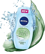 Shower Gel with Clay - NIVEA Clay Fresh Ginger & Basil — photo N4