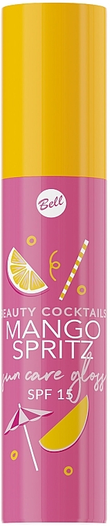 Lip Gloss SPF15 - Bell Beauty Coctails Mango Spritz Sun Care Gloss — photo N1