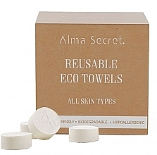 Fragrances, Perfumes, Cosmetics Beauty Treatment Pressed Wipes - Alma Secret Reusable Eco-Towels