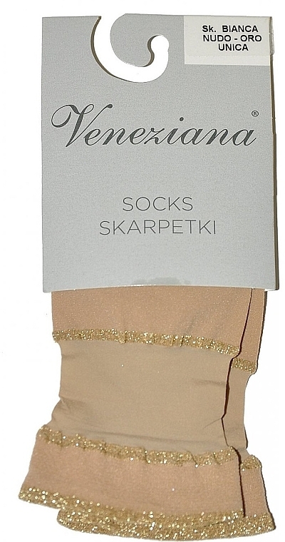 Bianca Women Socks, nudo-oro - Veneziana — photo N1