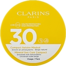 Fragrances, Perfumes, Cosmetics Lightly Tinted Facial Sun Fluid SPF 30 - Clarins Mineral Sun Care Compact