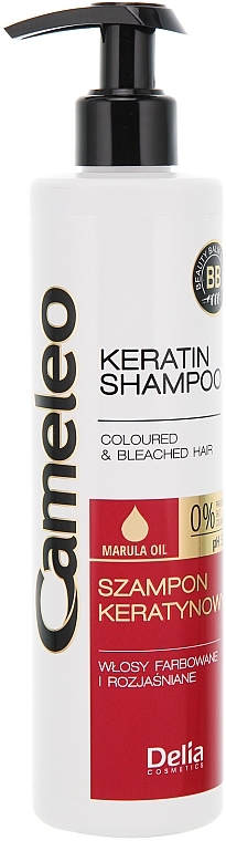 Keratin Shampoo "Color Preserving" - Delia Cameleo Keratin Shampoo — photo N1
