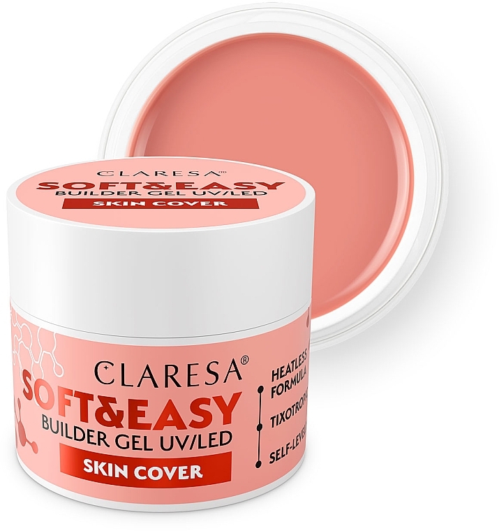 ネイル ビルダージェル - Claresa Soft & Easy Builder Gel UV/LED Skin Cover — photo N2