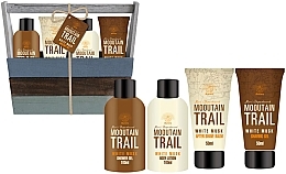Fragrances, Perfumes, Cosmetics Men Set - Aurora Mooutain Trail White Musk (sh/gel/100ml + b/lot/100ml + ash/b/50ml + sh/gel/50ml)