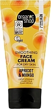 Fragrances, Perfumes, Cosmetics Avocado & Aloe Cream for Dry Skin - Organic Shop Smoothing Cream Apricot & Mango