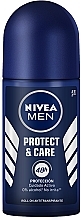 Set - Nivea Men Protect & Care 2021 (ash/balm/100ml + shaving/gel/200ml + deo/50ml + lip/balm/4.8g + bag) — photo N5
