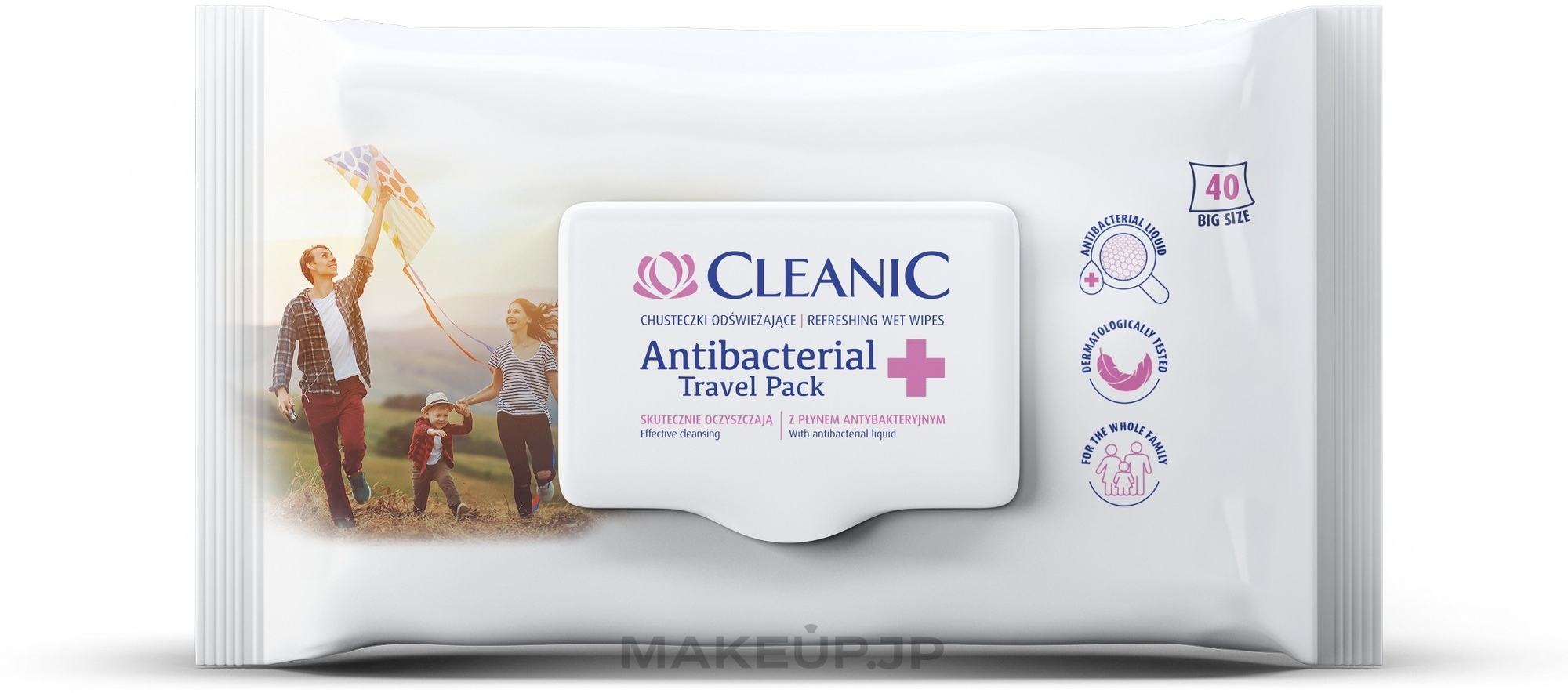 Antibacterial Wet Wipes - Cleanic Antibacterial Travel Pack Refreshing Wet Wipes — photo 40 ЊВ.