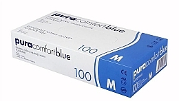 Fragrances, Perfumes, Cosmetics Disposable Nitrile Gloves, blue, size M, 100 pcs - Ampri Pura Comfort Blue