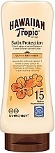 Fragrances, Perfumes, Cosmetics Sunscreen Body Lotion - Hawaiian Tropic Satin Protection Sun Lotion SPF 15
