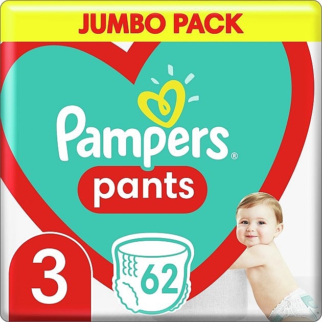 Diaper Pants 3, 6-11 kg, 62 pcs.	 - Pampers — photo N1