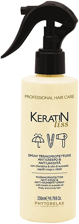 Hair Smoothing Thermal Protection - Phytorelax Laboratories Keratin Liss Anti-Frizz & Anti-Moisture — photo N1
