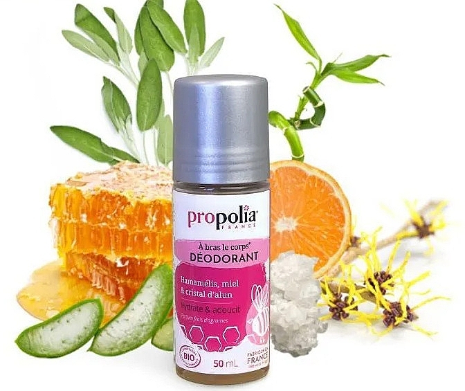 Roll-On Deodorant - Propolia Hamamelis Honey & Alum Crystal Roll-On Deodorant — photo N2