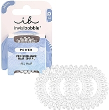 Hair Band - Invisibobble Power Crystal Clear Perfomance Hair Spiral	 — photo N1
