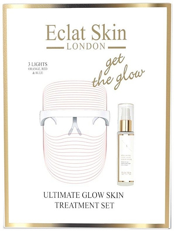 Set - Eclat Skin London Ultimate Glow Skin Treatment Set (f/ser/60ml + led/system/1pcs) — photo N1