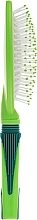 Oval Massage Hair Brush, light green - Laskovaya — photo N3