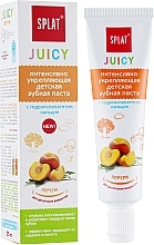 Fragrances, Perfumes, Cosmetics Kids Strengthening Toothpaste "Peach" - SPLAT Juicy