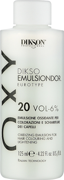 Hair Oxydant - Dikson Oxy Oxidizing Emulsion For Hair Colouring And Lightening 20 Vol-6% — photo N1