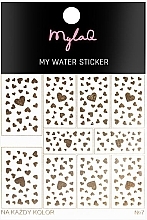 Hearts False Nails 7 - MylaQ My Water Sticker — photo N1