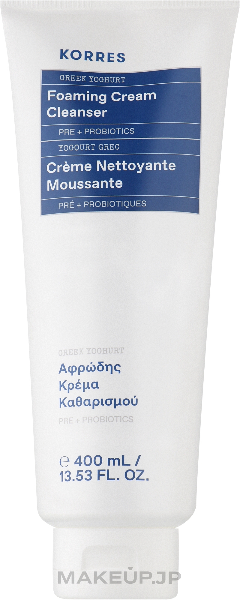 Face Cleansing Foam - Korres Greek Yoghurt Foaming Cream Cleanser Pre+ Probiotics — photo 400 ml
