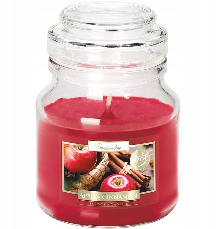 Scented Candle in Jar 'Apple and Cinnamon' - Bispol Scented Candle Apple & Cinnamon — photo N1