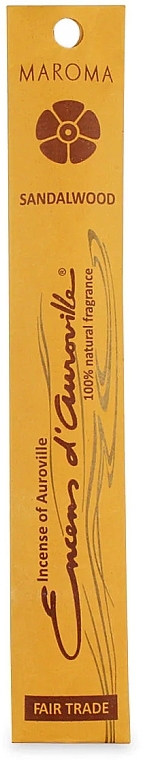 Sandalwood Incense Sticks - Maroma Encens d'Auroville Stick Incense Sandalwood — photo N2